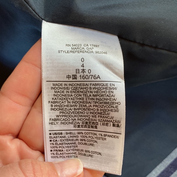 GAP striped blazer, SZ 0 - Picture 6 of 8